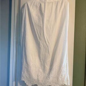 Chico's White Midi Pencil Skirt Casual Resort Wear